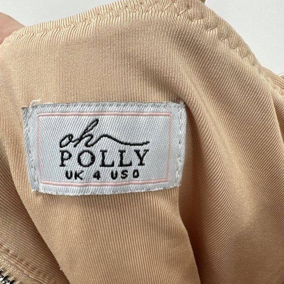 OH POLLY Beaded Crop Tank Bustier Top Size 0 - Picture 3 of 12